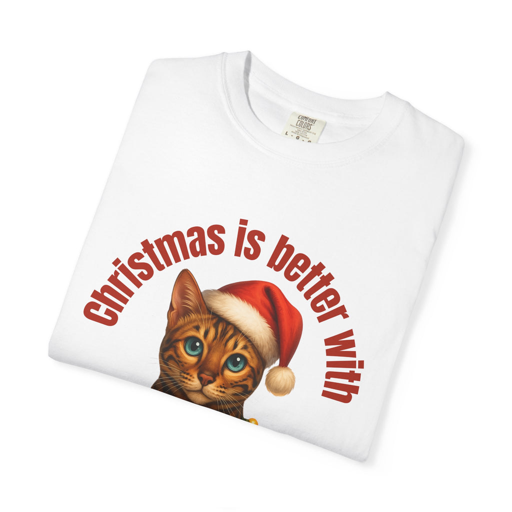 Christmas Is Better With a Bengal - White T-Shirt