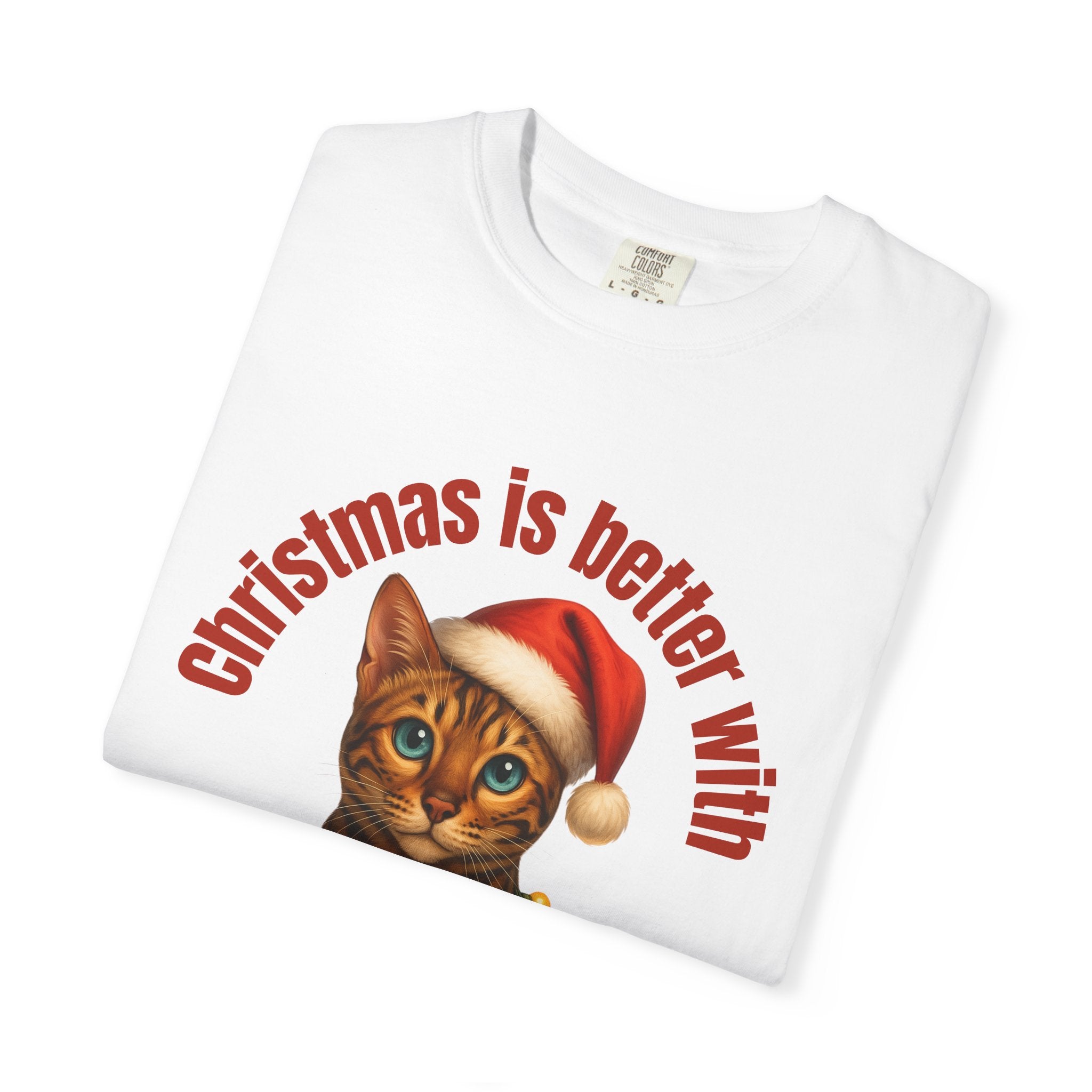 Christmas Is Better With a Bengal - White T-Shirt