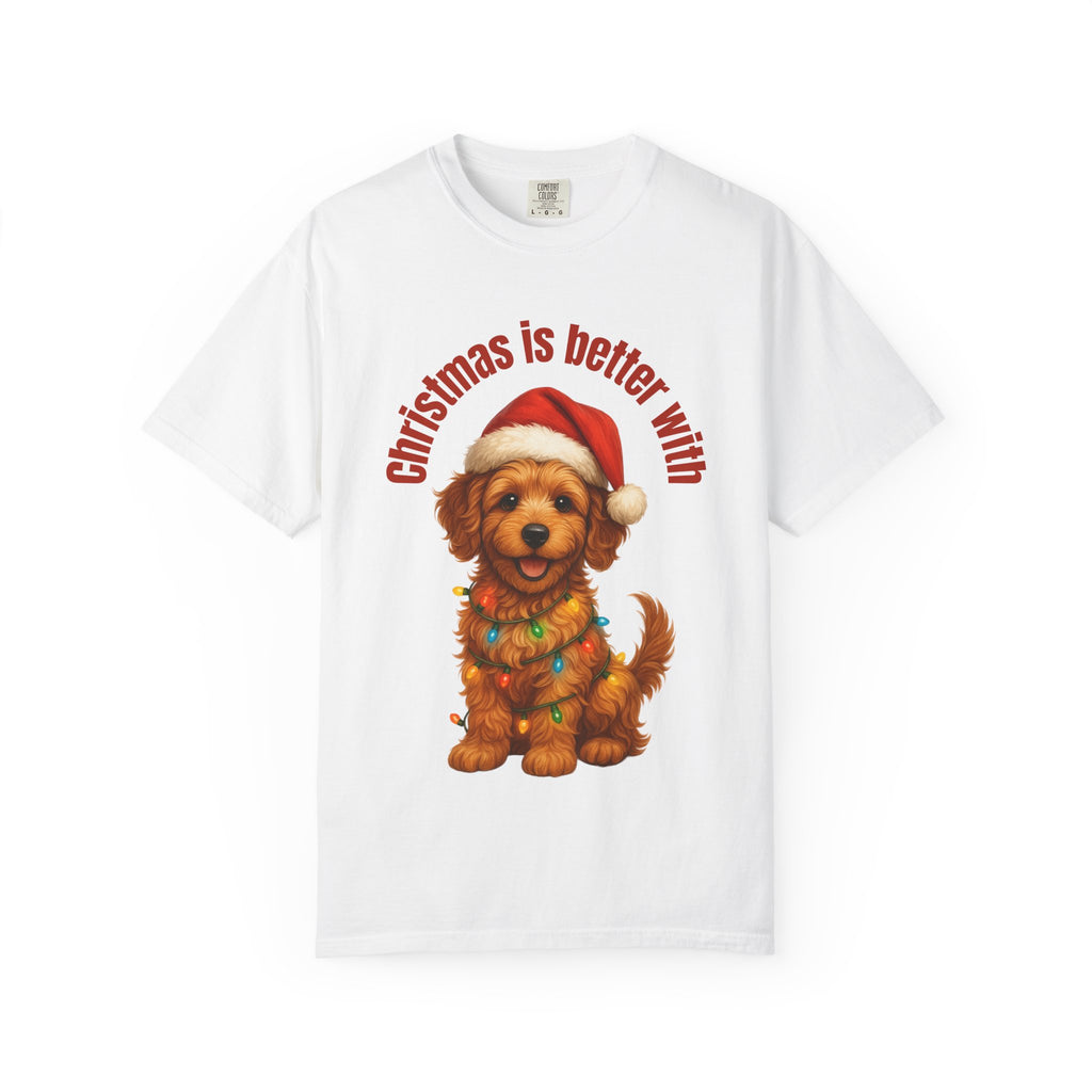 Christmas Is Better With a Labradoodle - White T-Shirt