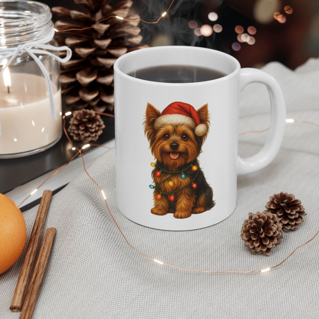 Christmas Yorkshire Terrier Mug