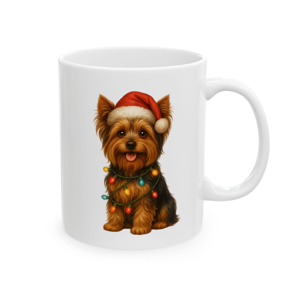 Christmas Yorkshire Terrier Mug
