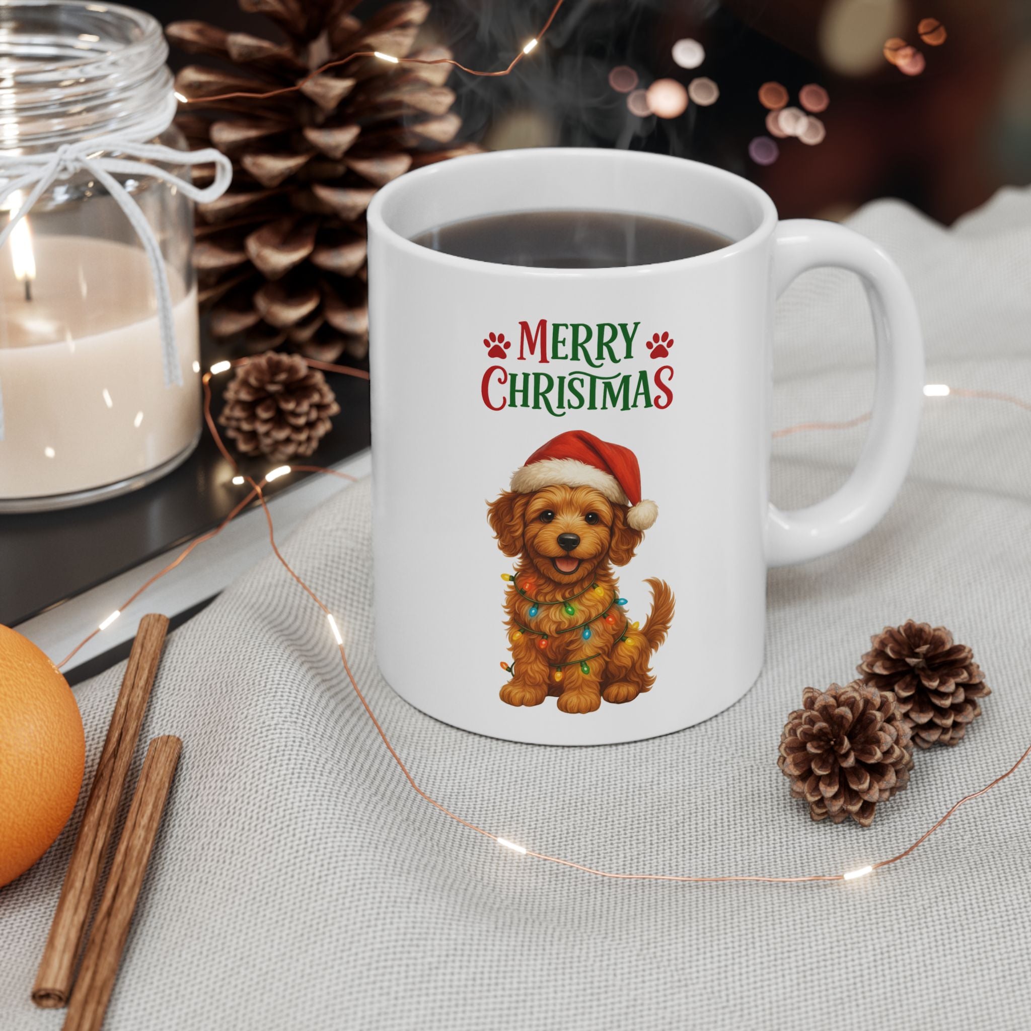 Merry Christmas Labradoodle Mug