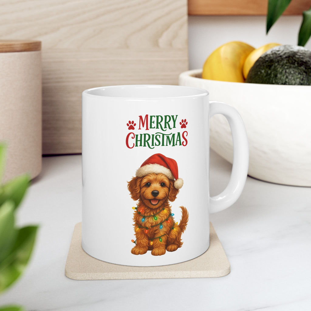 Merry Christmas Labradoodle Mug