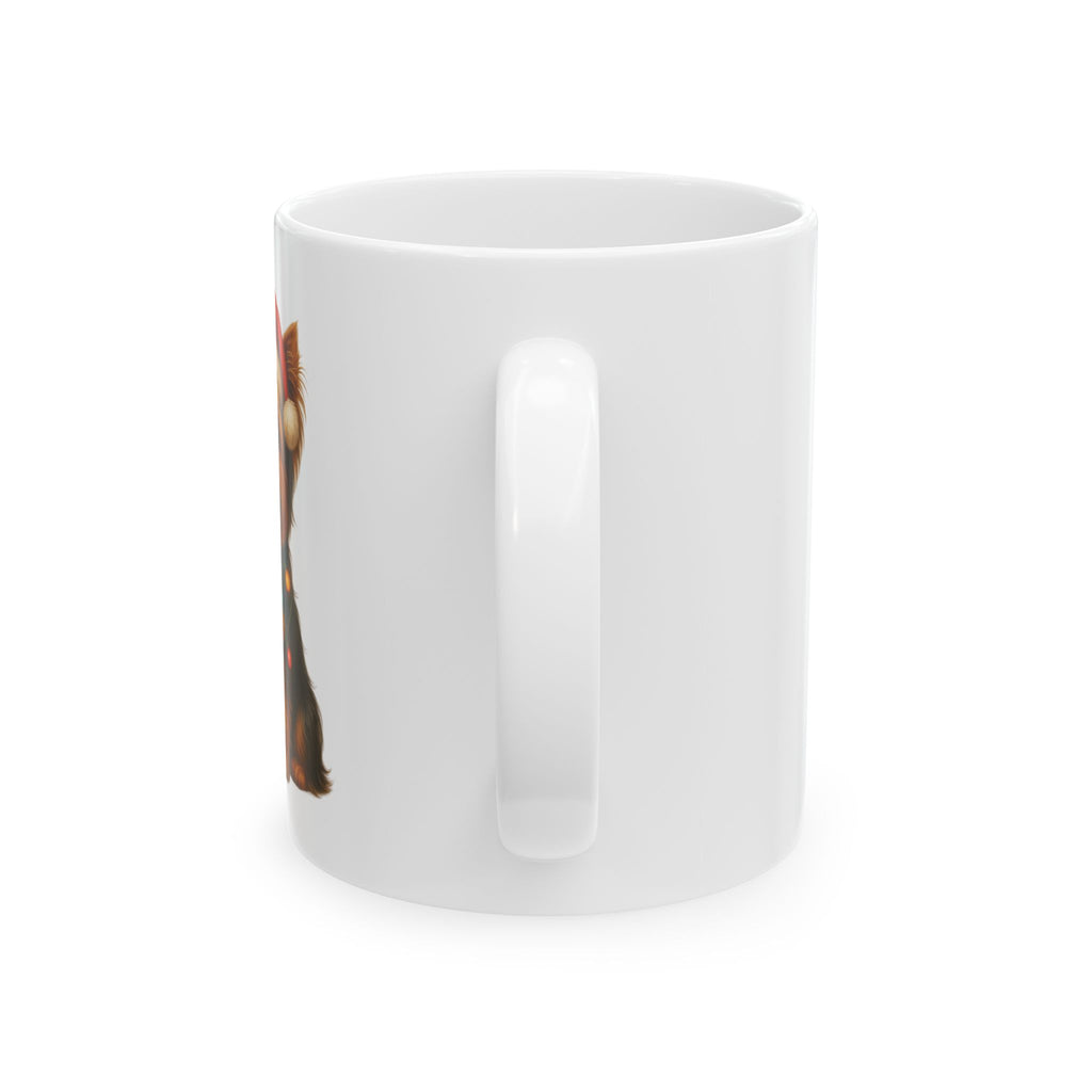 Christmas Yorkshire Terrier Mug