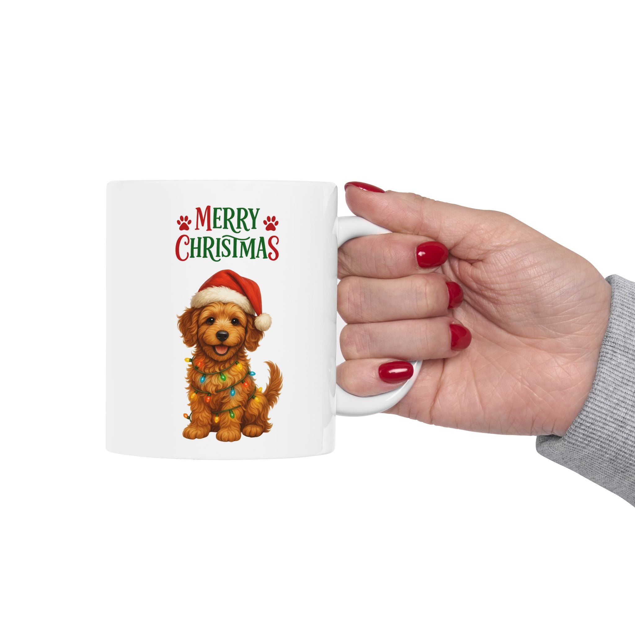 Merry Christmas Labradoodle Mug