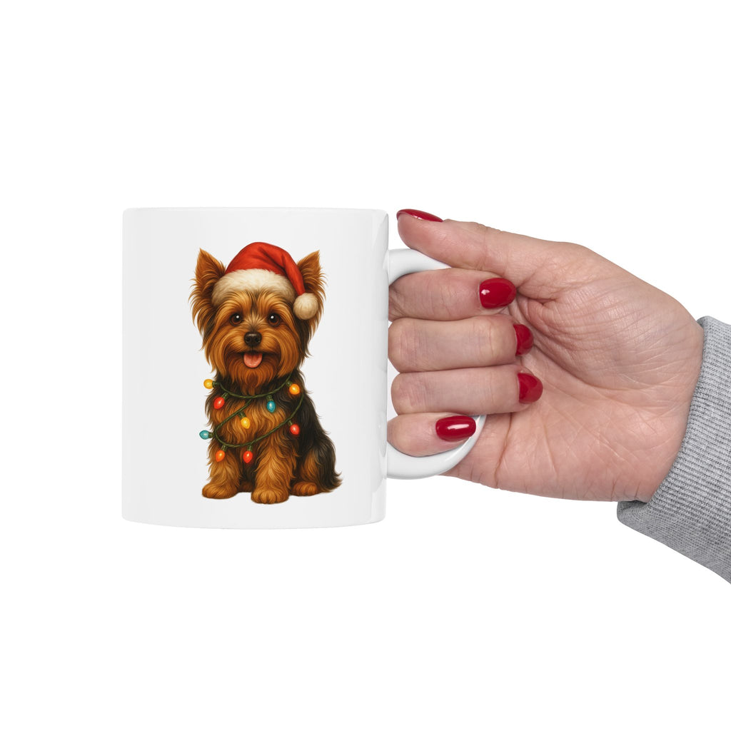 Christmas Yorkshire Terrier Mug