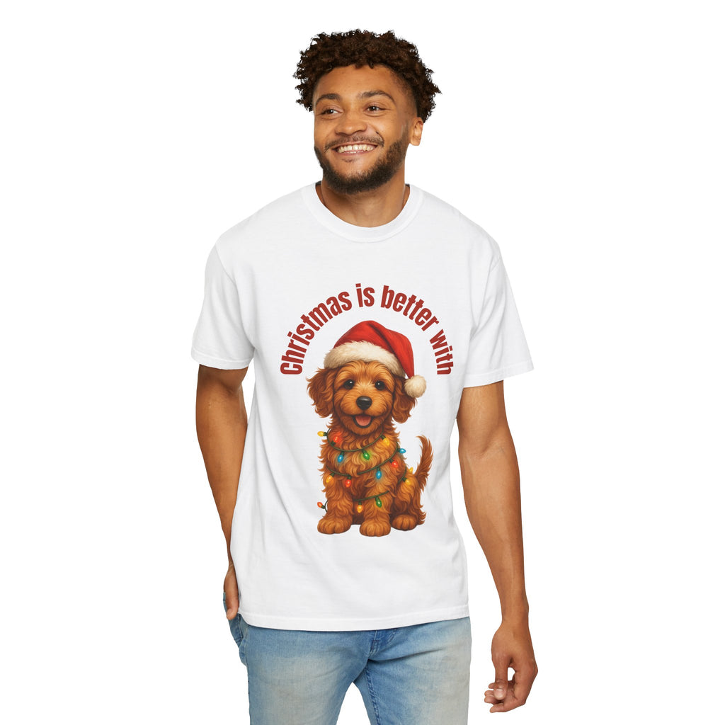 Christmas Is Better With a Labradoodle - White T-Shirt