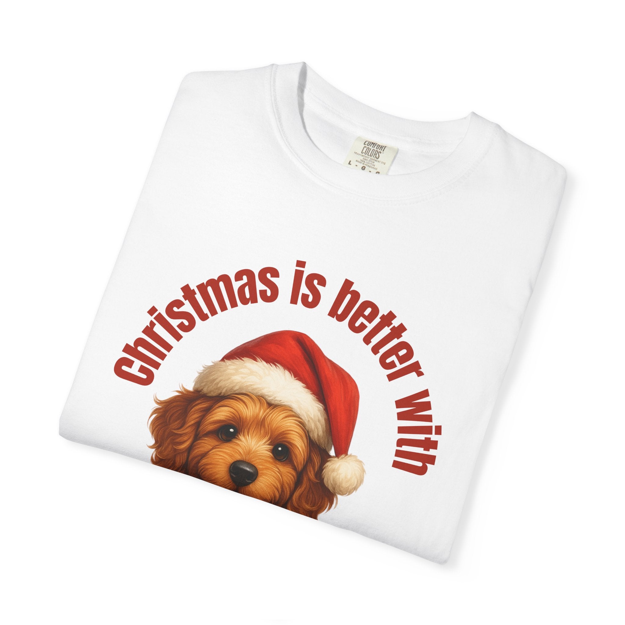 Christmas Is Better With a Labradoodle - White T-Shirt